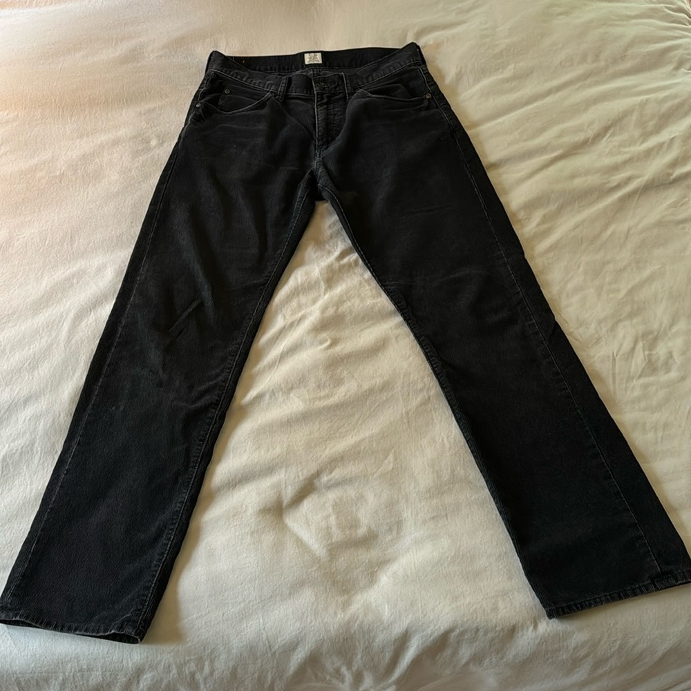 Straight Leg Charcoal Cords from J Crew